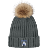 Chicago Bulldogs Faux Fur Pom Beanie