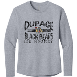Dupage Black Bears Women's Cotton Relaxed Long Sleeve Tee